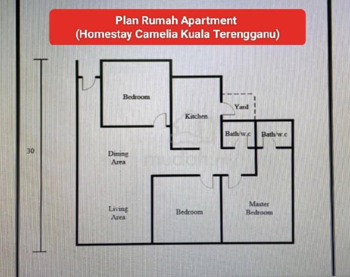 Homestay Kuala Terengganu Rose House Pantai Batu Buruk Eksteriør billede